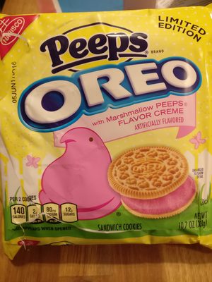 Marshmallow Peeps Creme Sandwich Cookies, Marshmallow Peeps Creme
