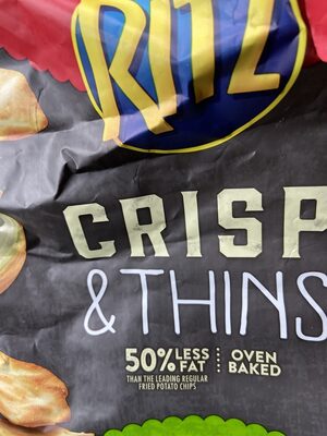 Bacon Crisp & Thins Potato And Wheat Chips, Bacon