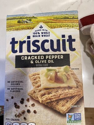 Triscuit Crackers Cracked Pepper And Olive Oil 1X8.5 Oz