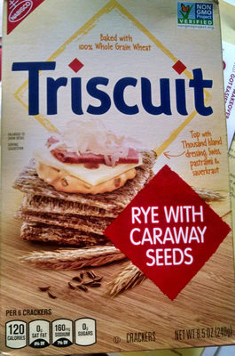 Rye Woven With Caraway Seeds Crackers, Rye