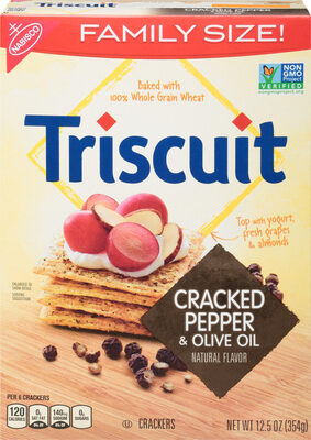 Triscuit Crackers Cracked Pepper And Olive Oil 1X12.5 Oz