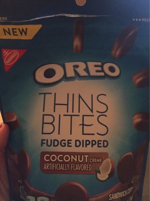 Coconut Creme Fudge Dipped Thins Bites Sandwich Cookies, Coconut Creme Fudge Dipped