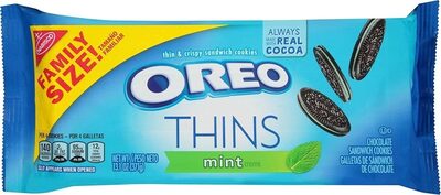 Mint Creme Chocolate Thins Sandwich Cookies, Mint Creme Chocolate