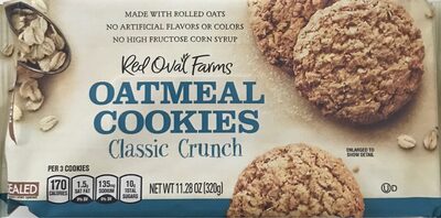 Red Oval Farms Cookies Oatmeal 1X11.28 Oz