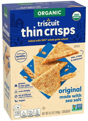 Triscuit Thin Crisps Crackers Organic Orginial1X6.5 Oz