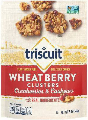 Cranberries & Cashews Wheatberry Clusters, Cranberries & Cashews