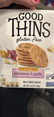 Parmesan & Garlic Rice & Cheese Snacks Made With Cheeese, Parmesan & Garlic