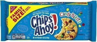 Candy Blasts Crunchy Real Chocolate Chip Cookies, Candy Blasts