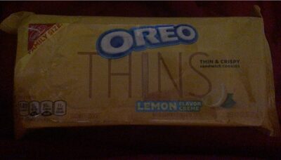 Lemon Creme Thins Sandwich Cookies, Lemon Creme