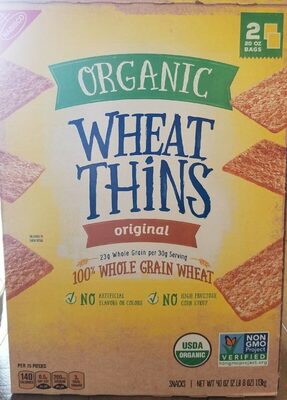 Original Organic 100% Whole Grain Wheat Snacks, Original
