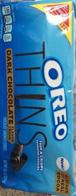 Dark Chocolate Creme Chocolate Thins Sandwich Cookies, Dark Chocolate Creme