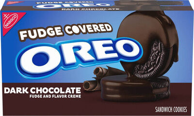 Dark Chocolate Fudge Covered Creme Sandwich Cookies, Dark Chocolate Fudge Covered Creme
