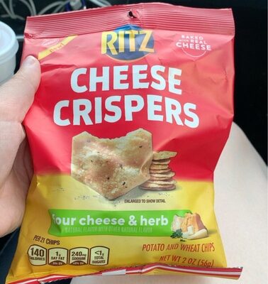 Four Cheese & Herb Cheese Crispers Potato And Wheat Chips, Four Cheese & Herb