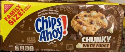 Chunky White Fudge Real Chocolate Chunk Crunchy Cookies, Chunky White Fudge