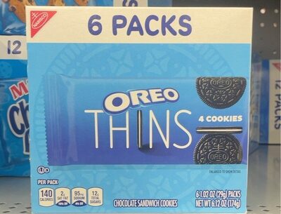 Chocolate Thins Sandwich Cookies, Chocolate
