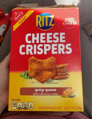 Spicy Queso Cheese Crispers Potato And Wheat Chips, Spicy Queso