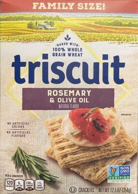Rosemary & Olive Oil Crackers, Rosemary & Olive Oil