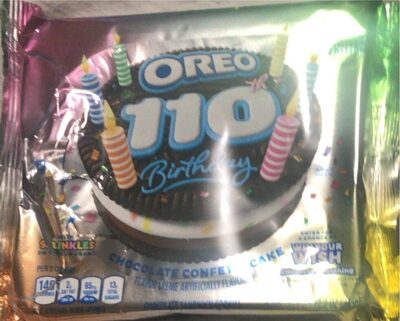 110Th Birthday Chocolate Confetti Cake Chocolate Sandwich Cookies, Chocolate