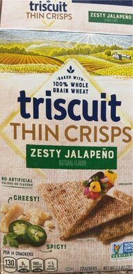 Zesty Jalapeno Thin Crisps Crackers, Zesty Jalapeno