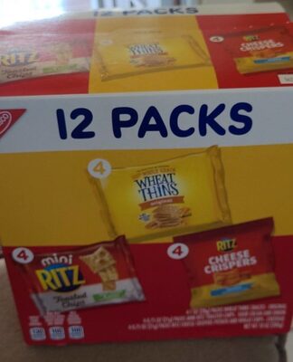 Wheat Thins, Ritz Toasted Chips, Ritz Cheese Crispers Snacks