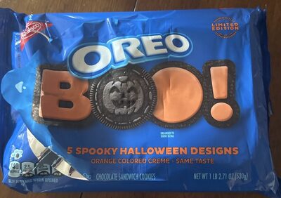 Orange Colored Creme Chocolate Sandwich Cookies, Orange Colored Creme
