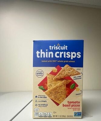 Tomato Basil Pizza Thin Crisps Crackers, Tomato Basil Pizza