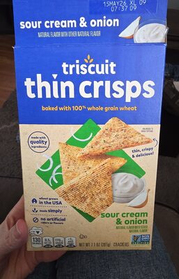 Sour Cream & Onionthin Crisps Crackers, Sour Cream & Onion