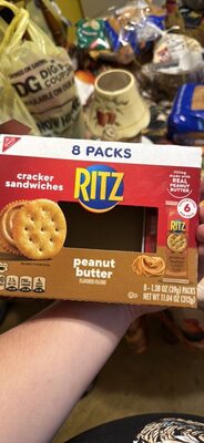 Peanut Butter Flavored Filling Cracker Sandwiches, Peanut Butter