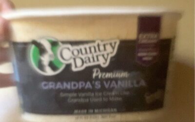 Premium Gradpa's Vanilla Simple Vanilla Ice Cream, Grandpa's Vanilla
