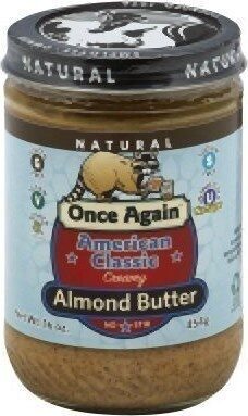 Creamy Unsweetened No Stir Almond Butter, Creamy Unsweetened