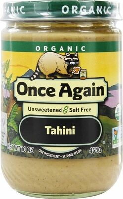 Creamy Unsweetened Salt Free Tahini, Creamy Unsweetened