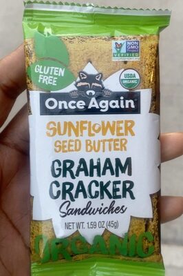 Organic Sunflower Seed Butter Graham Cracker Sandwiches, Graham Cracker