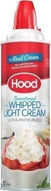 Sweetened Whipped Light Cream, Sweetened