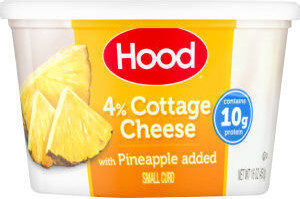 4% Small Curd Cottage Cheese With Pineapple Added, Pineapple