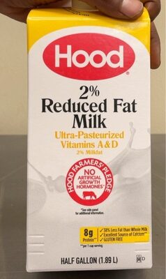 2% Reduced Fat Milk