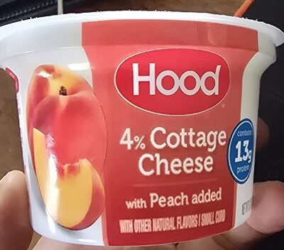 1% Milkfat Small Curd Cottage Cheese With Peaches, Peaches