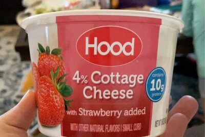 4% Small Curd Cottage Cheese With Strawberry, Strawberry