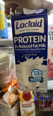 Lactose Free Protein 2% Reduced Fat Milk