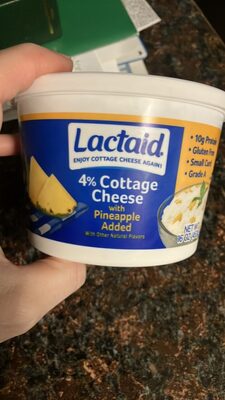 Pineapple 4% Cottage Cheese, Pineapple