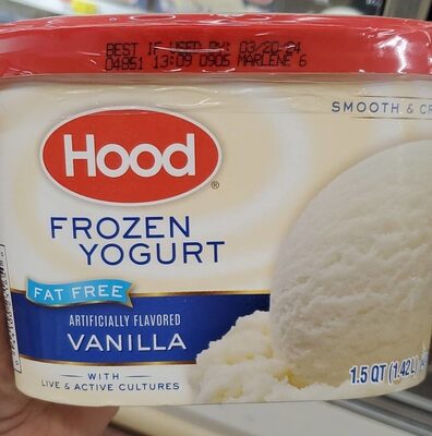 Vanilla Fat Free Frozen Yogurt, Vanilla