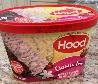 Classic Trio Chocolate, Strawberry, And Vanilla Ice Cream, Classic Trio Chocolate, Strawberry, And Vanilla