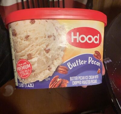 Butter Pecan Ice Cream With Chopped Roasted Pecans, Butter Pecan