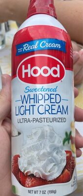 Sweetened Whipped Light Cream, Sweetened