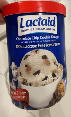 Chocolate Chip Cookie Dough Lactose Free Ice Cream, Chocolate Chip Cookie Dough