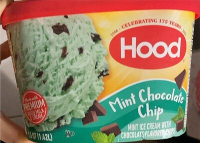 Mint Chocolate Chip Mint Ice Cream With Chocolate Flavored Chips, Mint Chocolate Chip