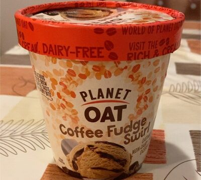Coffee Fudge Swirl Oatmilk Non-Dairy Frozen Dessert, Coffee Fudge Swirl