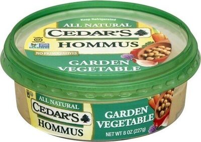 Garden Vegetable Hommus, Garden Vegetable