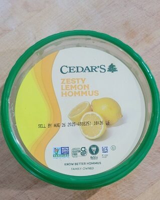Zesty Lemon Hommus, Zesty Lemon