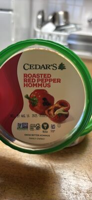 Roasted Red Pepper Hommus, Roasted Red Pepper