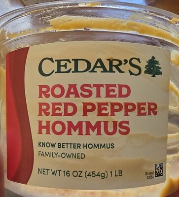 Roasted Red Pepper Hommus, Roasted Red Pepper
